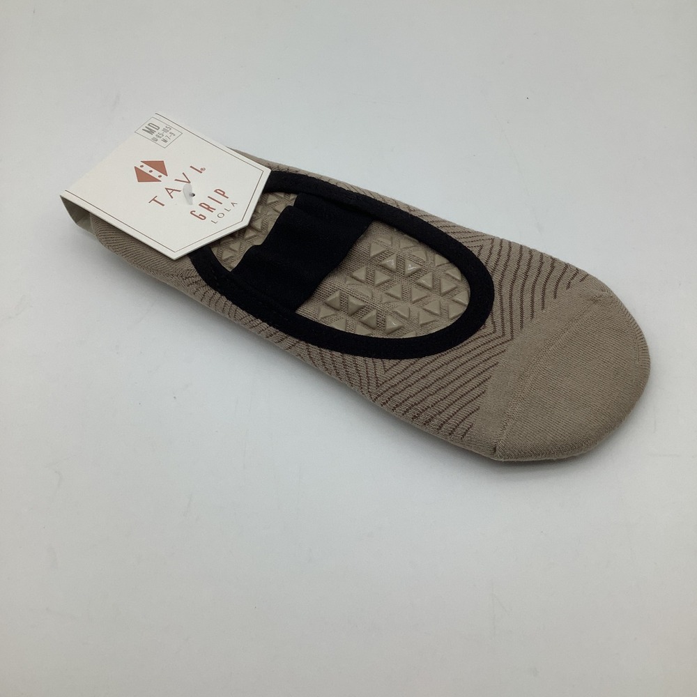 Tavi Grip Lola Socks Shitake Geo Womens Yoga Pilates Barre Size Medium New